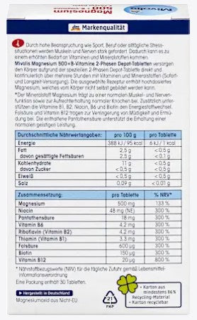 MAGNEISUM + B FOLIC lozenges